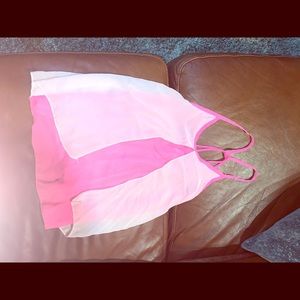 Spaghetti strap silk blouse girl